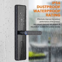 Euro Standard Mortise Alta calidad Multifuncional Tuya Acceso sin llave Huella digital Contraseña Puerta Cerradura inteligente para hotel