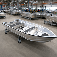 Vente directe usine – Bateau en aluminium robuste à coque en V, bateau de pêche résistant à la corrosion, facile à contrôler, pour la pêche en extérieur
