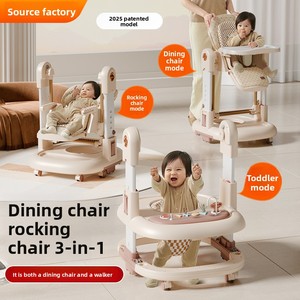 Chaise haute multifonctionnelle 3 en 1 réglable pour bébé, balançoire, chaise à bascule et trotteur - Product Image 2