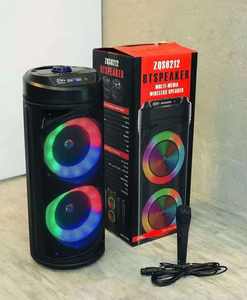 ลำโพงบลูทูธไร้สาย ZQS6212 รุ่นใหม่ พร้อมไฟ LED วูฟเฟอร์คู่ขนาด 10 นิ้ว พกพาสะดวก เหมาะสำหรับงานปาร์ตี้ดิสโก้ - Product Image 4