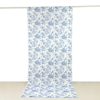 Rideaux à passe-tringles et cantonnières en polyester, style américain moderne de luxe, à motif floral imprimé, imperméables, écologiques, couleur personnalisable