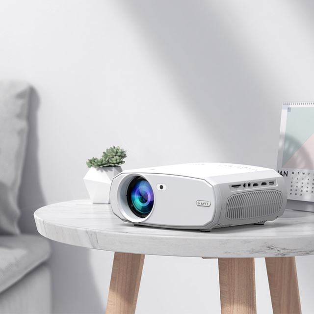 Havit PJ202 8500 Lumens Beamer Smart Projector 2.4G WiFi Screen Mirroring LED Video 1080P Pocket Home Theater Projector