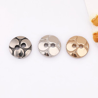Kancing Baju Logam Dua Lubang Crackle 9MM, Kancing Pakaian, Custom OEM Pabrik