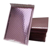 Enveloppe à bulles LH avec logo, sac postal à bulles en feuille métallique, enveloppe à bulles rembourrée avec des couleurs glamour