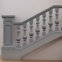 Moule de garde-corps d'escalier en béton coulé sur place, style colonne romaine européenne, pour villa - Fabricant de gabarits en ciment