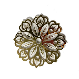 Modern Europe Luxury <strong>Mirror</strong> Acrylic Geometric Round Charger <strong>Placemat</strong> 13" Laser Cut Eco-Friendly - Product Image 3