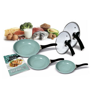 Juego de Sartenes Antiadherentes de Aluminio para Cocina, con Mango Desmontable, Color <span class=keywords><strong>Jade</strong></span>, Embalaje OEM - Product Image 2