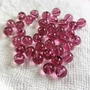 Synthetic Glass Round <b>Beads</b> 8mm Full Hole Rose <b>Red</b> Color Loose <b>Beads</b> DIY Handmade Bracelet <b>Beaded</b> Accessories Jewelry Making - Product Image 4