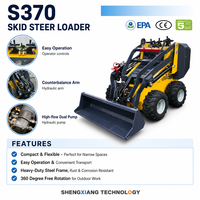 Harga Terbaik Compact Skid Steer Loader S370 Diesel Euro 5 Emission dengan Quick Attach Bucket Dijual di Alibaba International