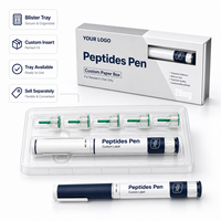 Étiquettes personnalisées pour stylos à peptides, autocollants imperméables, étiquettes pour stylos d'injection de peptides