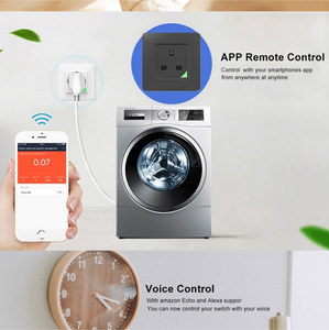 LEDEAST Tuya Smart WiFi Toma de pared Reino Unido Control de voz Monitoreo de energía <span class=keywords><strong>Enchufe</strong></span> inteligente con temporizador Control de aplicación remota Salida única - Product Image 4
