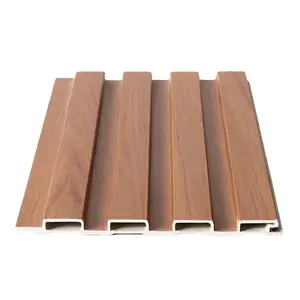 High Quality Luxury Flexible Slats Grille Interior Solid Wood Fluted Wall Panels