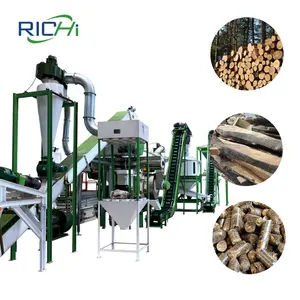 Prezzo di fabbrica 1-30 T/H grande linea di produzione di Pellet di segatura di legno di tronchi di biomassa per Pellet di legno