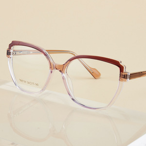 Gafas con Filtro de Luz Azul TR87191, Montura Cuadrada Completa de TR90 y Acetato, Unisex, Diseño con Patrón - Product Image 3
