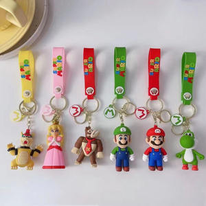 Jeu <span class=keywords><strong>Mario</strong></span> <span class=keywords><strong>Bros</strong></span> Luigi Champignon Personnage Poupées Dessin Animé SuperMario Porte-clés 3D <span class=keywords><strong>Mario</strong></span> Anime Porte-clés Caoutchouc Vente en gros - Product Image 2
