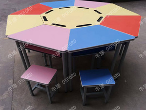 Chaise de bureau trapézoïdale moderne simple Table de conférence Design épissé pour <span class=keywords><strong>chambre</strong></span> école tutorat <span class=keywords><strong>classe</strong></span> salle de lecture - Product Image 3