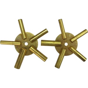 Clé universelle pour remontage d'horloge, 5 branches, en laiton, pour horloges à chiffres PARETS et IMPAIRS - Product Image 1