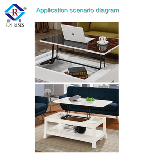 B01-1H Meuble moderne en métal pour salle à manger et chambre, table hydraulique en fer, chaise pliable pour salon et salle <span class=keywords><strong>de</strong></span> bain avec cadre <span class=keywords><strong>de</strong></span> levage à piston à gaz - Product Image 5