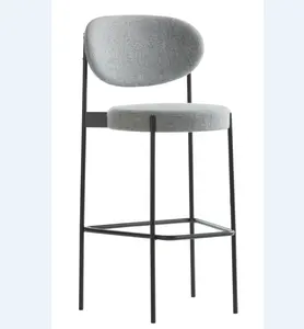 2021现代豪华cromado tubo de silla de comedor丝绒座椅镀铬管状金属餐椅