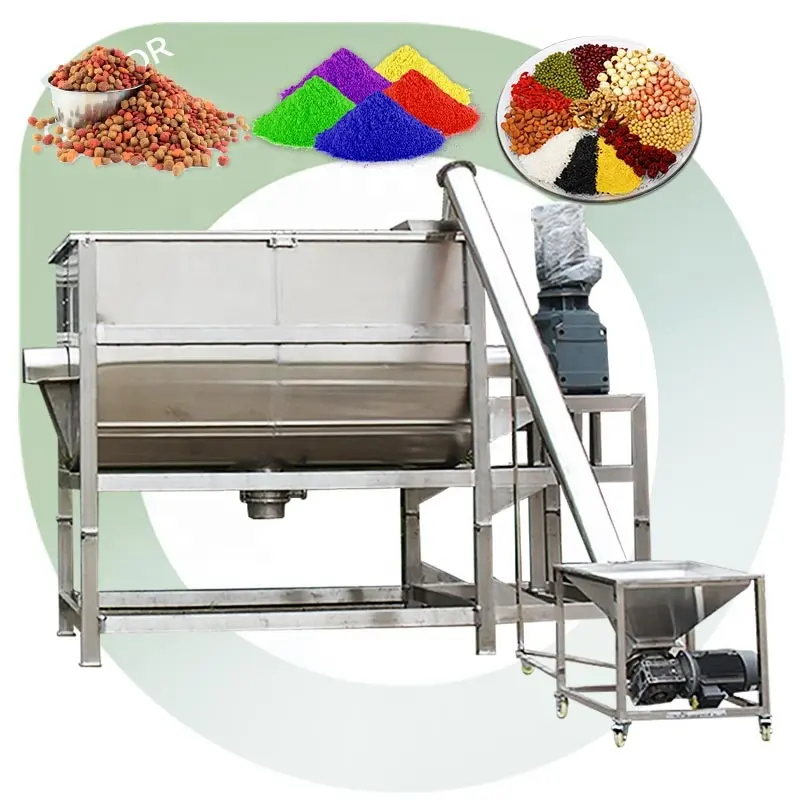 2000kg 100l 1 Tonne Industrial Auger Batch Wandkitt Small Ribbon Mixer Mixer Maschine für Paste Sale