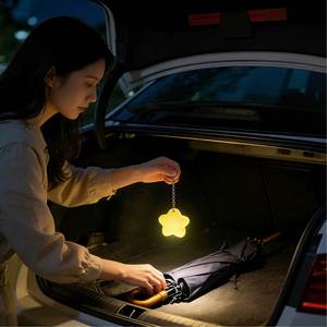 Cross-Border Hot-Selling Handmade Love Water Drop Bell Design <b>LED</b> Touch-Sensitive Hanging Pendant Light for Car Interior - Product Image 4