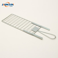 Grille de barbecue jetable en fil de fer galvanisé, panier en treillis métallique galvanisé, très populaire pour les barbecues coréens en extérieur