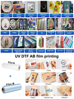 Weprint Nouvelle Imprimante DTF UV à plat et rouleau 9060 3-4 têtes 6090 pour film AB, autocollants en cristal, avec laminateur tout-en-un