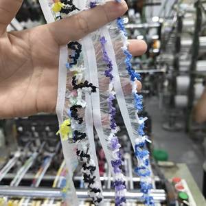 Encaje Elástico Plisado 0203/15 (Mezcla <span class=keywords><strong>de</strong></span> Nailon y Algodón, Estilo Japonés) para Coser Ropa <span class=keywords><strong>de</strong></span> Muñecas, Lazos para el Cabello, Textiles para el Hogar, Juguetes <span class=keywords><strong>de</strong></span> Muñecas - Product Image 2