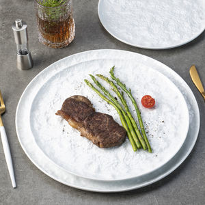 YAYU, Estilo Vintage, porcelana, forma de piedra, catering blanco, ensalada de sopa, plato hondo, tazón poco profundo, platos japoneses de cerámica - Product Image 4