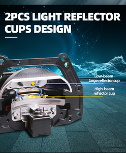 Sanvi tự động bi <span class=keywords><strong>LED</strong></span> chiếu lk8 60W 6000K 12V 3 inch ống kính đèn pha cho Lexus mục đích chung - Product Image 3