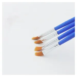 Artecho Wholesale Cheap 10pcs Plastic Handle And Nylon Hair Paint Brush Set For Art Painting Watercolor Artist Brush Set