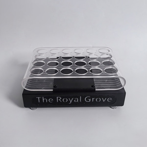 ที่วางแก้วอะคริลิค The Royal Grove 24 ช่อง พร้อมไฟ LED สำหรับบาร์ ร้านคาราโอเกะ ปาร์ตี้ไนท์คลับ - Product Image 3