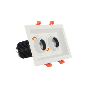 10 wát <span class=keywords><strong>LED</strong></span> <span class=keywords><strong>COB</strong></span> xuống ánh sáng hiện đại Gimbal có thể điều chỉnh Trần Vuông <span class=keywords><strong>Downlight</strong></span> IP44 đánh giá cơ thể nhôm cho chiếu sáng trong nhà - Product Image 6