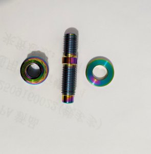 Kit d'écrous hexagonaux ou à <span class=keywords><strong>12</strong></span> points en titane M6 M8/10x1.25mm, boulons de collecteur d'échappement, écrous et rondelles - Product Image 5