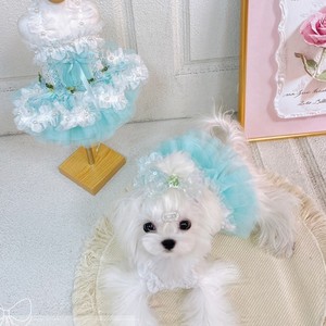 Vestido de Princesa para Perro Pequeño, Estilo Lolita, con Perlas, para Razas Pequeñas como <span class=keywords><strong>Maltese</strong></span>, Yorkshire, Bichón, Teddy - Product Image 4