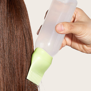 Hair Dye Comb <b>Bottle</b> With <b>Brush</b> Large Size Portable For Salon Use PP Material Red Green Blue Yellow Colors - Product Image 3