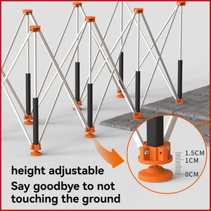 Banco da Lavoro Pieghevole a Gambe di Ragno in Acciaio Inossidabile, Supporto Portatile per Sega, Banco da Lavoro Telescopico Rapido - Product Image 2