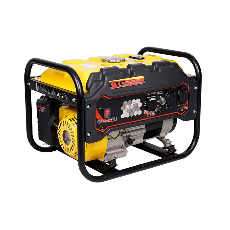 Lingben 3500 điện 6500 8500 Máy phát điện chạy xăng 7HP 3KW Máy phát điện di động máy phát điện chạy xăng