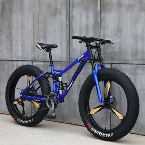 Bicicleta de Nieve con Suspensión Completa y Neumáticos Anchos 24/26*4.0, Ideal para la Playa, con Frenos de Disco - Product Image 3