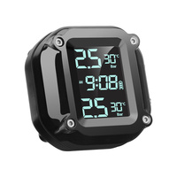 Système de surveillance de la pression des pneus de moto Lancol TM5 TPMS, capteur sans fil de pression et de température en temps réel, écran LCD couleur