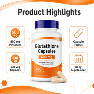 Complément alimentaire de haute qualité, biologique, végétalien, L-glutathion liposomal, antioxydant, beauté, soutien immunitaire, en capsules pour adultes et nouveau-nés - Product Image 3