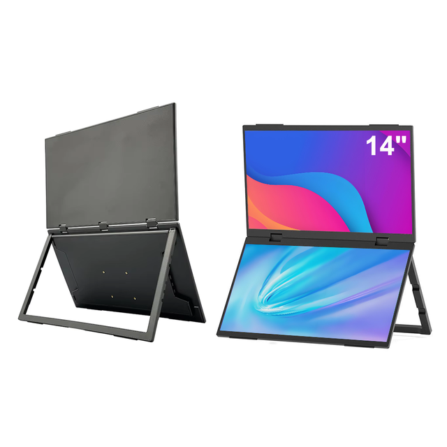 14 Inch IPS Widescreen Dual Portable Monitor with LED Backlit HD and Type C Interfaces Double Screen