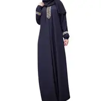 K385 Printed Abaya Jilbab Maxi Dress for Women