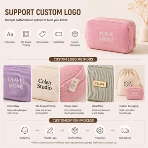 Cosmetic Bag Personalized <b>Makeup</b> Organizer Travel Toiletry Pouch Custom Logo & Color Portable Beauty <b>Case</b> for Women - Product Image 6
