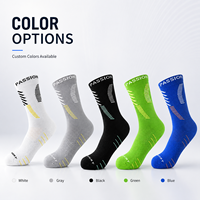 Chaussettes de sport professionnelles pour hommes, tricotées, antidérapantes, avec semelle massante, antibactériennes, en Spandex/Nylon/Coton, collection automne Elite