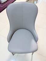 Chaise de salle à manger de luxe moderne haut de gamme, design élégant en cuir pour la maison, les loisirs, l'hôtel, la table à thé ou les réunions - Chaise de style simple