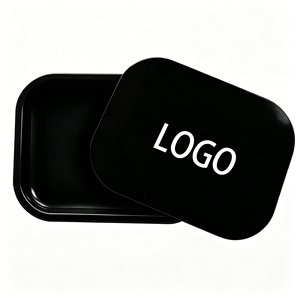 Custom Manual Classic Metal Rolling Tray with Magnetic Lid Blank for <b>Herb</b> Tobacco Rolling Tray Kit Set - Product Image 2
