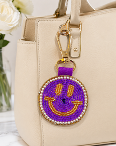 Sstringz Custom Handmade Beaded Smiley Face Keychain Trendy Decorative <b>Bag</b> Charm Wholesale Gift <b>Key</b> <b>Ring</b> for Retail Promotion - Product Image 6