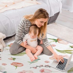 <span class=keywords><strong>Tapis</strong></span> de jeu pour bébé, <span class=keywords><strong>tapis</strong></span> de parc pour bébé, tissu en coton doux et respectueux de la peau, antidérapant, pliable, <span class=keywords><strong>tapis</strong></span> d'éveil pour ramper - Product Image 3