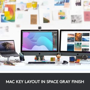 Teclado inalámbrico iluminado avanzado Logitech <span class=keywords><strong>MX</strong></span> <span class=keywords><strong>Keys</strong></span> para <span class=keywords><strong>Mac</strong></span>-BT/USB - Product Image 2